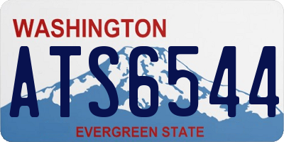 WA license plate ATS6544