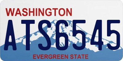 WA license plate ATS6545