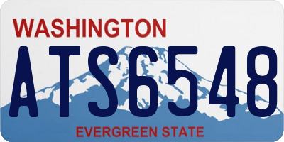 WA license plate ATS6548