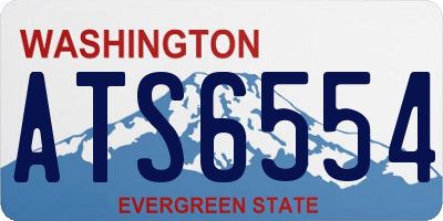 WA license plate ATS6554