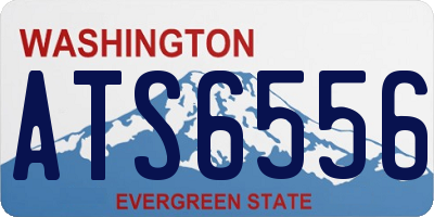 WA license plate ATS6556