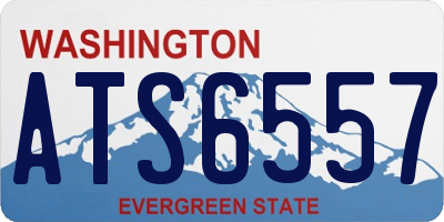 WA license plate ATS6557