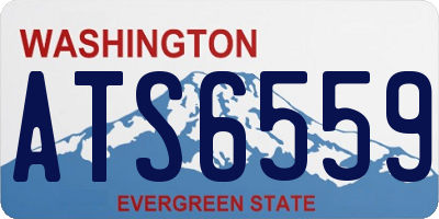 WA license plate ATS6559