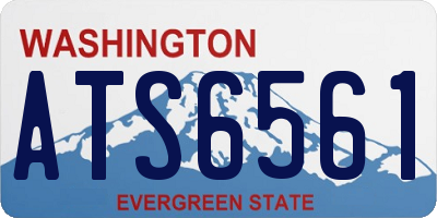 WA license plate ATS6561