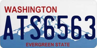 WA license plate ATS6563