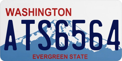 WA license plate ATS6564