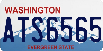 WA license plate ATS6565