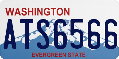 WA license plate ATS6566