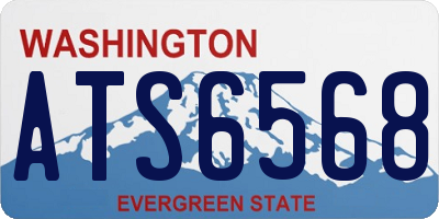 WA license plate ATS6568