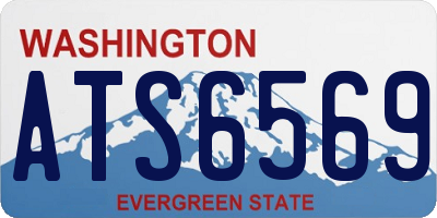 WA license plate ATS6569