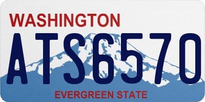 WA license plate ATS6570