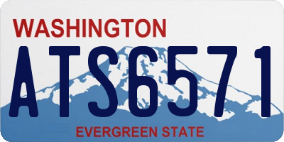 WA license plate ATS6571