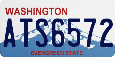 WA license plate ATS6572