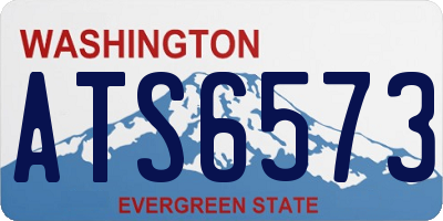 WA license plate ATS6573