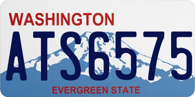 WA license plate ATS6575