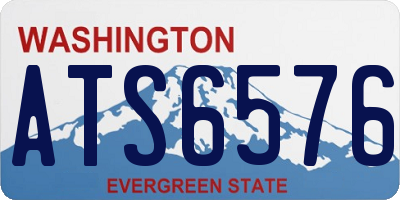 WA license plate ATS6576