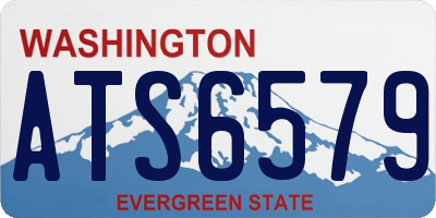WA license plate ATS6579