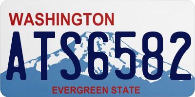 WA license plate ATS6582