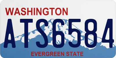 WA license plate ATS6584