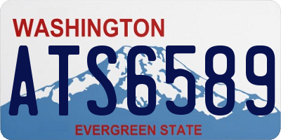 WA license plate ATS6589