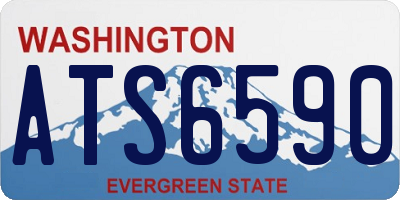 WA license plate ATS6590