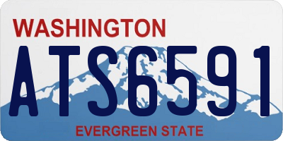 WA license plate ATS6591