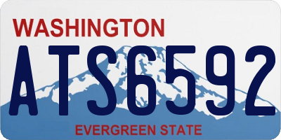 WA license plate ATS6592
