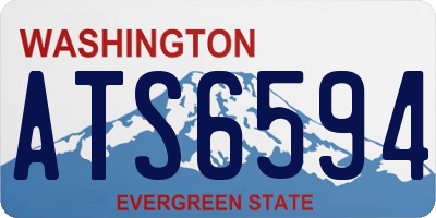 WA license plate ATS6594