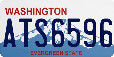 WA license plate ATS6596