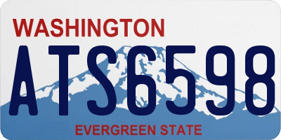 WA license plate ATS6598