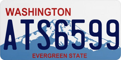 WA license plate ATS6599