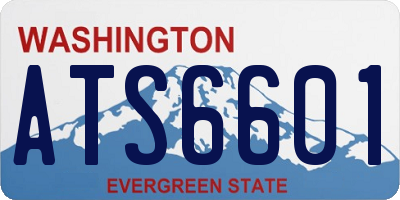 WA license plate ATS6601
