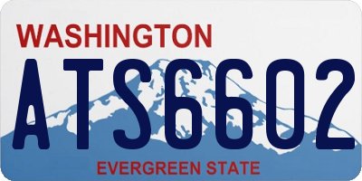 WA license plate ATS6602