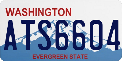 WA license plate ATS6604
