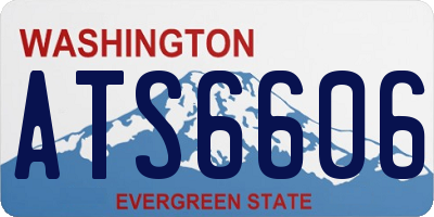 WA license plate ATS6606