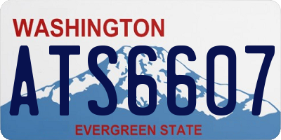WA license plate ATS6607