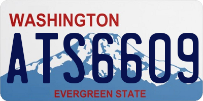 WA license plate ATS6609