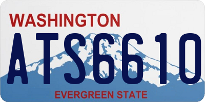WA license plate ATS6610