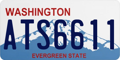 WA license plate ATS6611