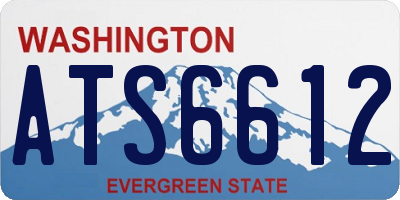 WA license plate ATS6612