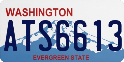 WA license plate ATS6613