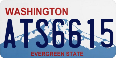 WA license plate ATS6615