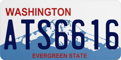 WA license plate ATS6616
