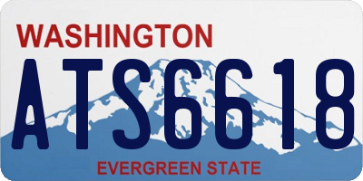 WA license plate ATS6618