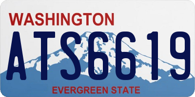 WA license plate ATS6619