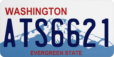 WA license plate ATS6621