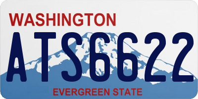 WA license plate ATS6622