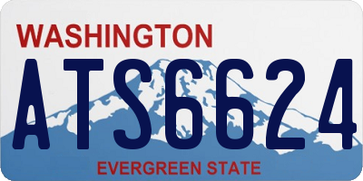 WA license plate ATS6624