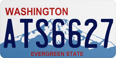 WA license plate ATS6627