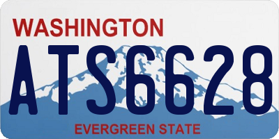 WA license plate ATS6628